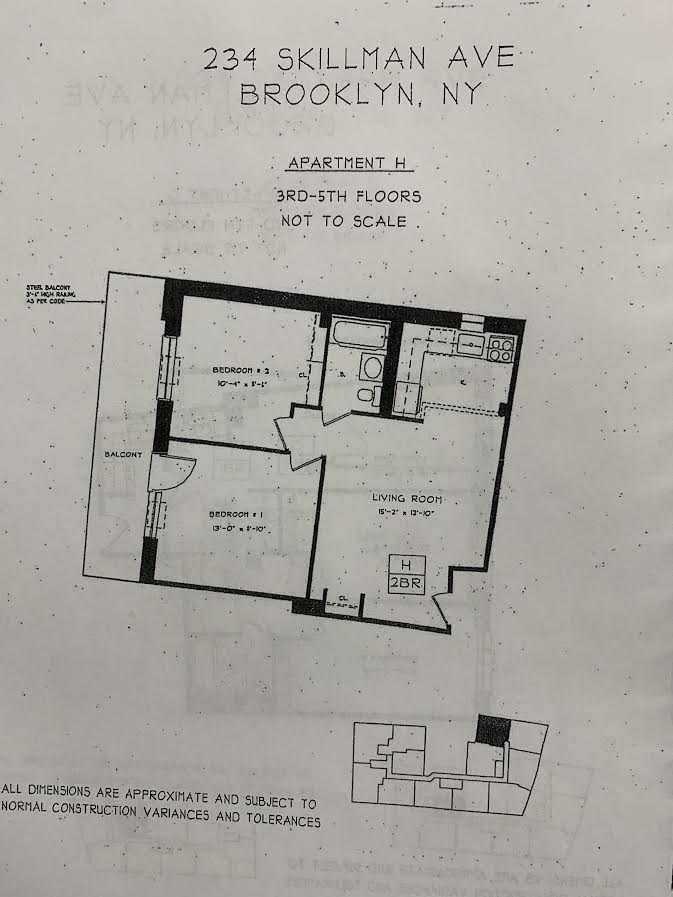 234 Skillman Avenue 3H East Williamsburg Brooklyn NY 11211