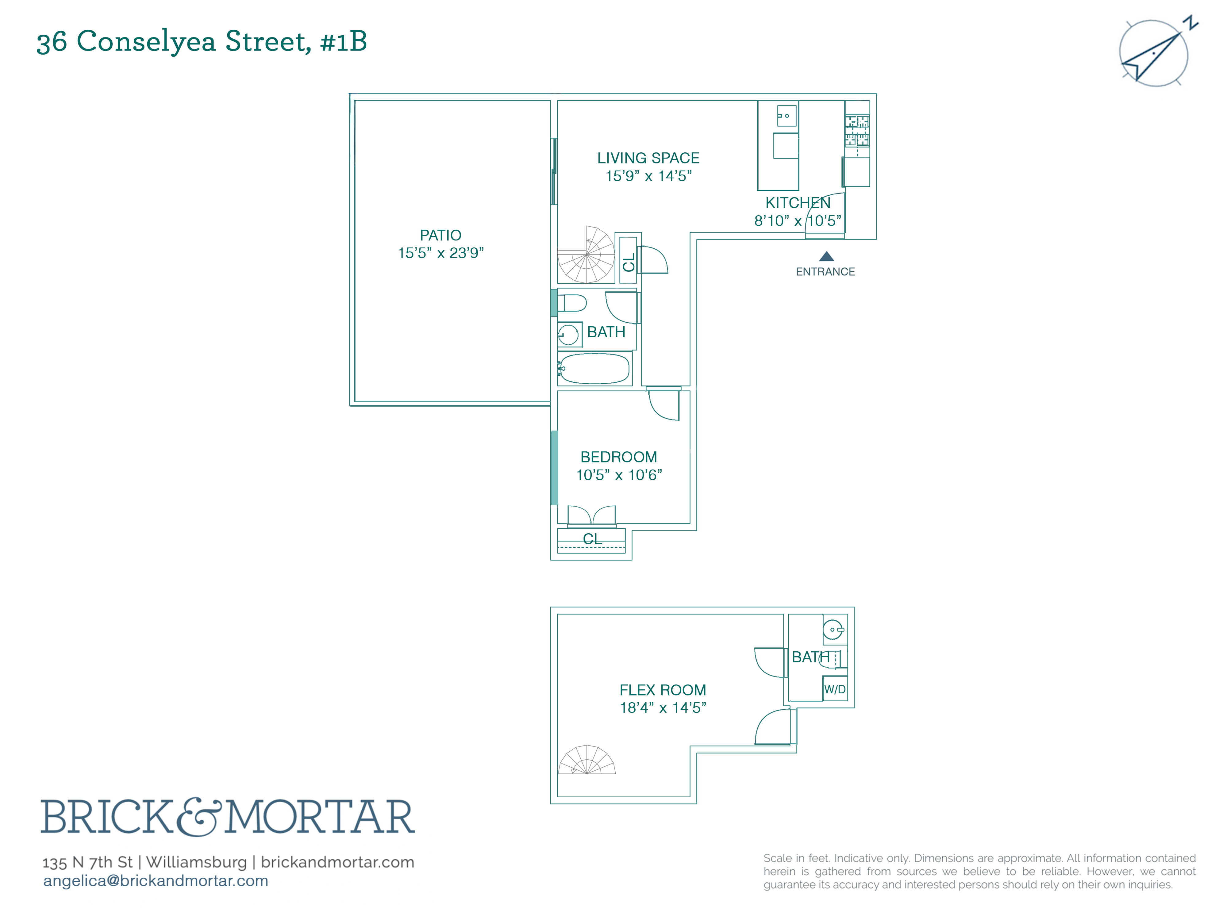 36 Conselyea Street 1B Williamsburg Brooklyn NY 11211